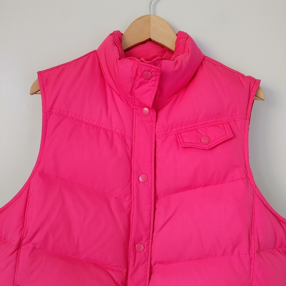 Vintage Gap Down-filled Puffer Vest Pink Size XL Quilted - Picture 5 of 12